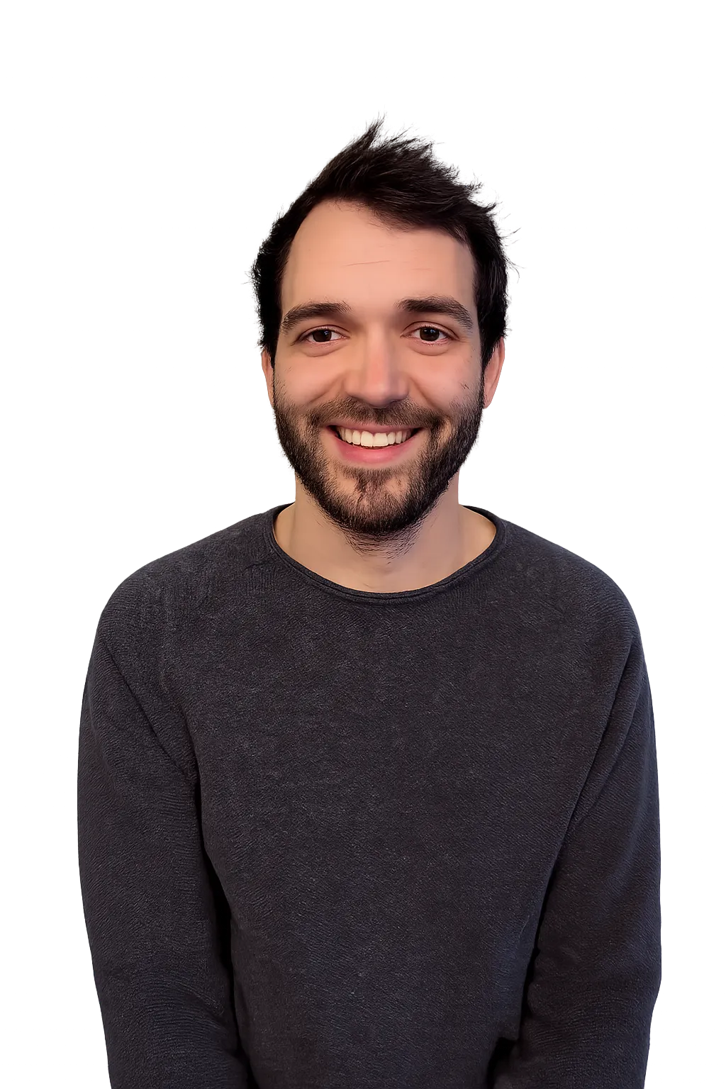 Christian Gutermann, smiling, in a dark sweater.